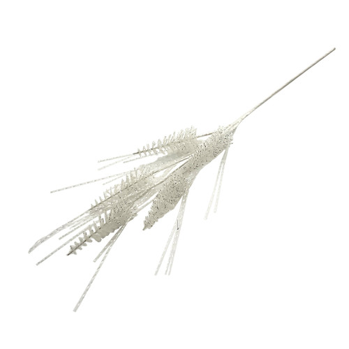 Tree Stem White with Glitter Strands L76cm