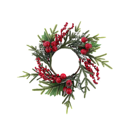 Wreath with berries 25x25x5cm