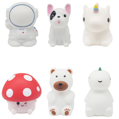 Squishy Nightlights 6Asst