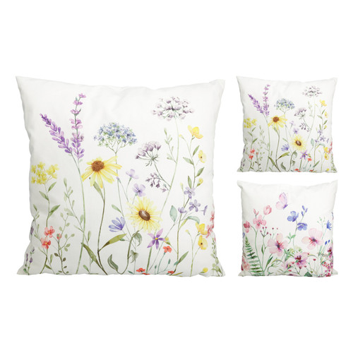 Cushion, Flower Design, Size 45X45Cm,  2 Assorted designs