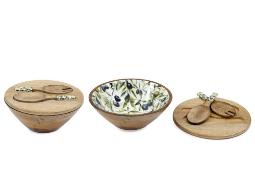 30cm Olive Bowl Lid & Servers