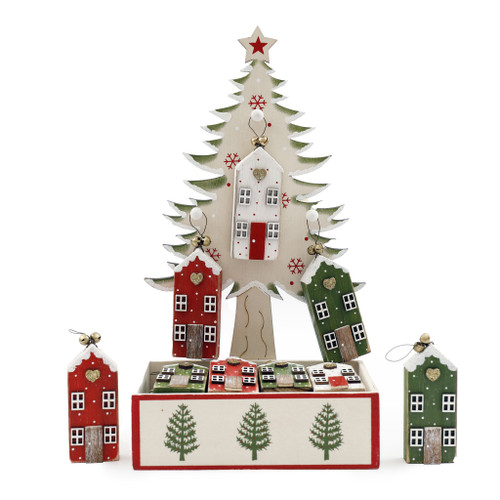 9Cm Asst House Hanging Deco