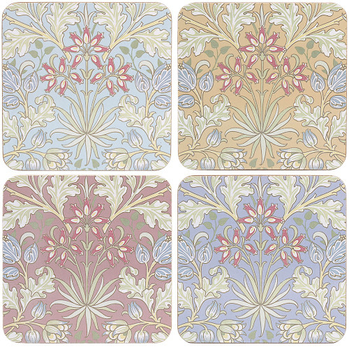 Hyacinth Coasters Set 4