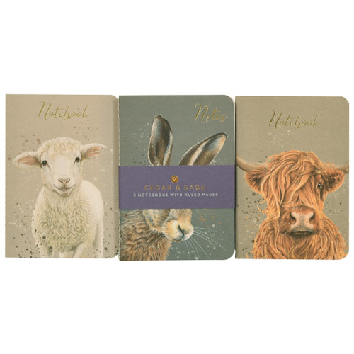 Cedar & Sage 3 Pack A6 Notebooks