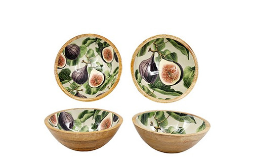17.5Cm Fig Enamel Bowl 2 Asst