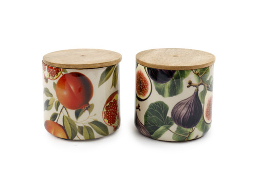 10Cm Fig Enamel Jar