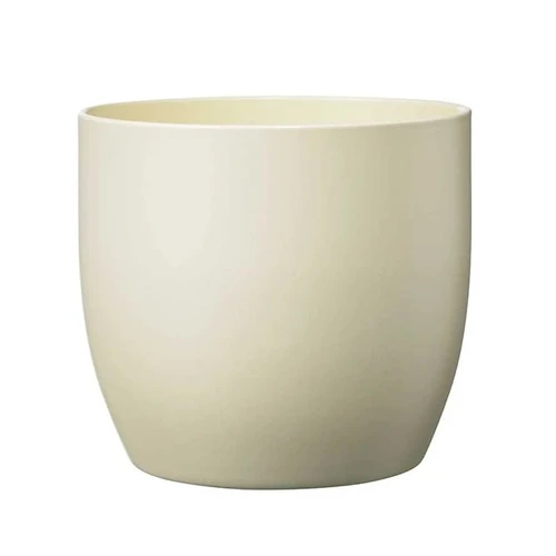 Basel Fashion Ceramic Pot Matt Cream H12 cm