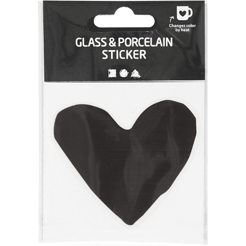 Glass & porcelain sticker, 1 pc