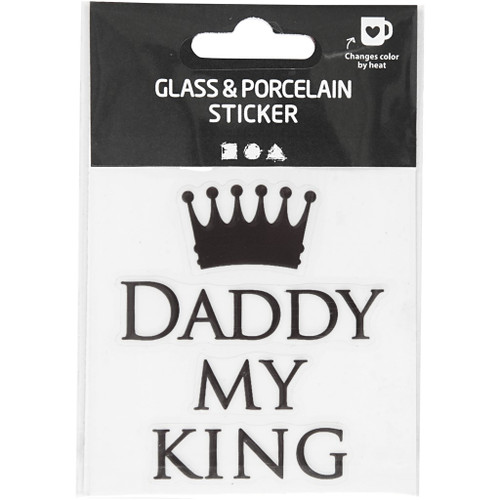 Glass & porcelain sticker, 1 pc