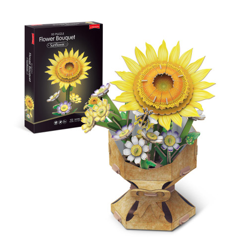 Sunflower Flower Bouquet 3D Puzzle