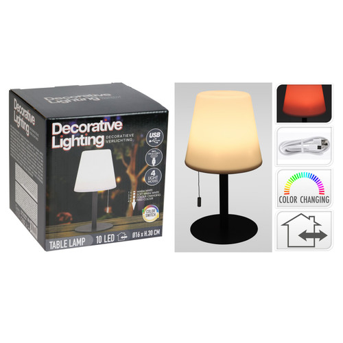 Lamp Color Changing Matt Black