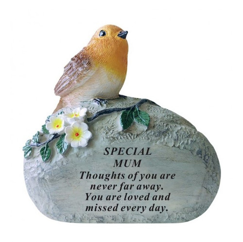 Mum Single Robin On Rock