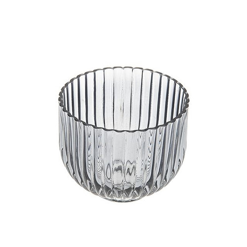 Vaso Hurricane Glass Vase Grey 9Cm