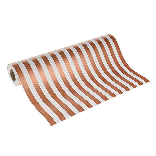 Paper Roll Glossy Rose Gold Stripe