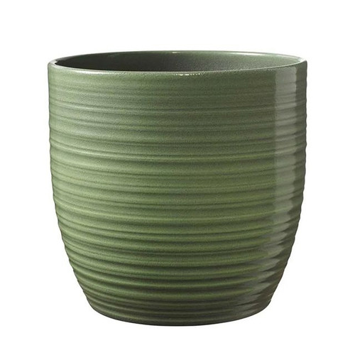 Bergamo Ceramic Pot Leaf Green Glaze