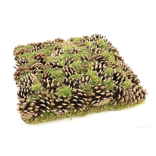 Table Deco Pine Green Moss Square Natural