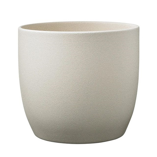 Basel Stone Ceramic Pot Sahara Beige