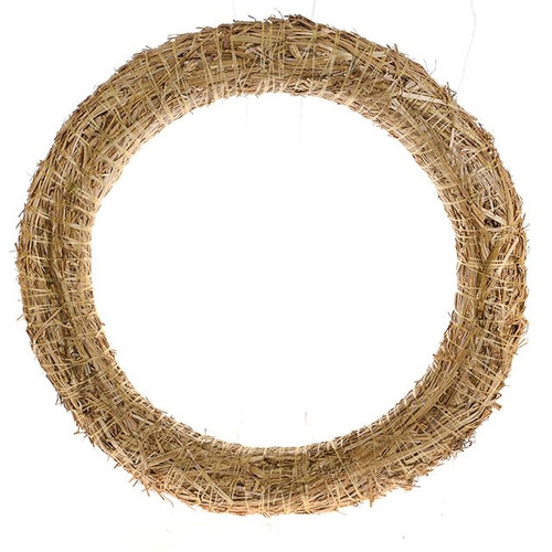 Straw Wreath Natural 50Cm