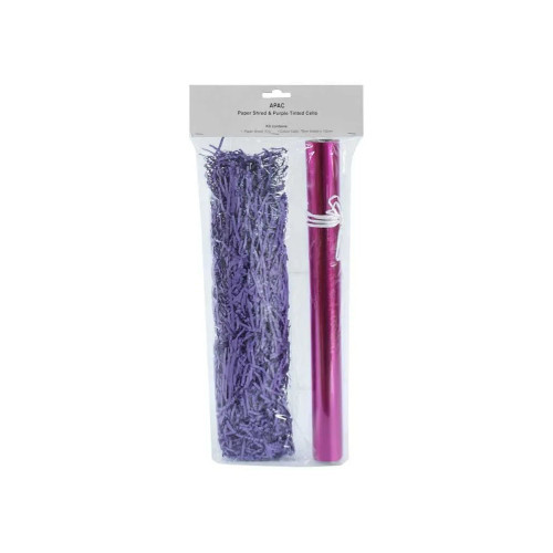 Purple Shred/Cello Hamper Kit