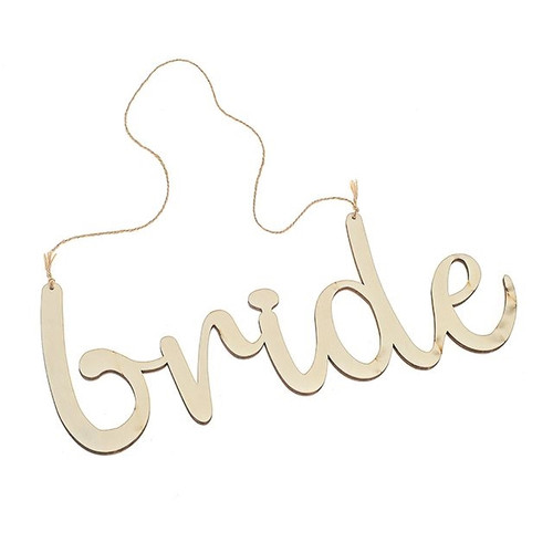 Bride Wooden Hanging Sign