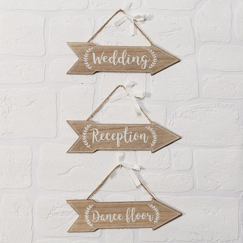 Dance Reception Wedding Set Of 3 Arrows