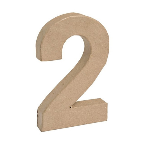 Craft Number Paper Mache 2 3D