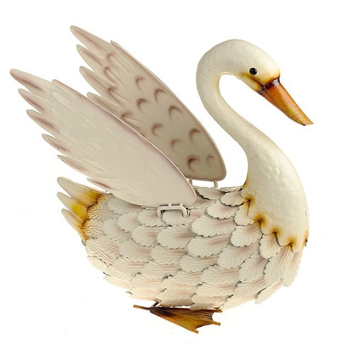 Farmyard Swan Sitting Garden Ornament