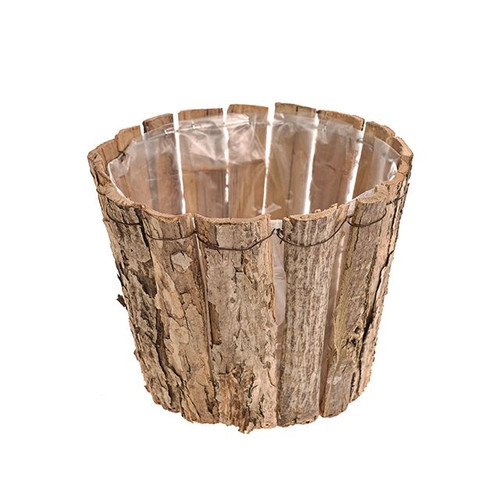 Natural Bark Pot 18Cm