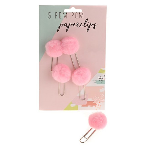 Brushed Pom Pom Paper Clip