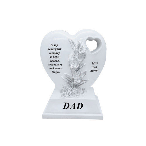 Dad Lily Double Hearts 20x15cm