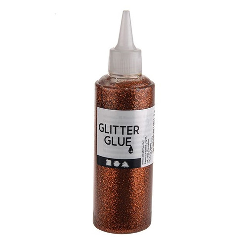 Glitter Glue Orange 118Ml