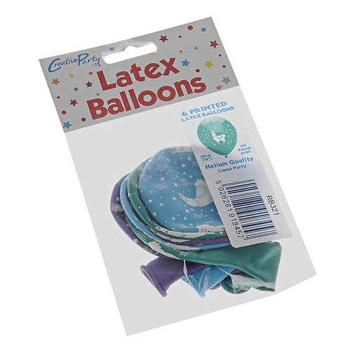 Llama Party Latex Balloons