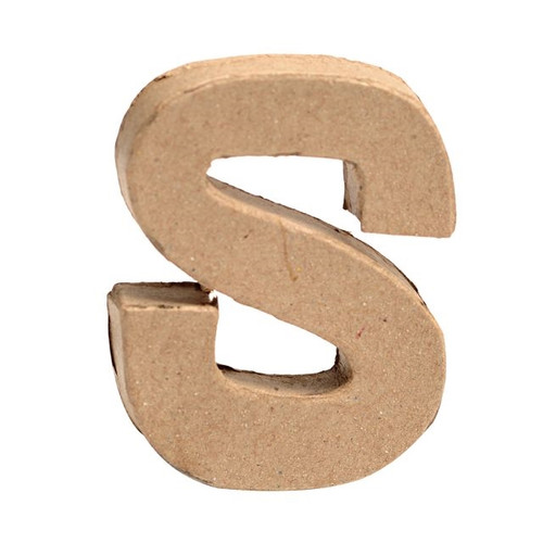 Paper Mache Mini Letter S