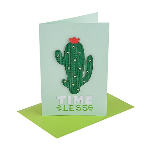 Florist Handmade Card Cactus With Envelope