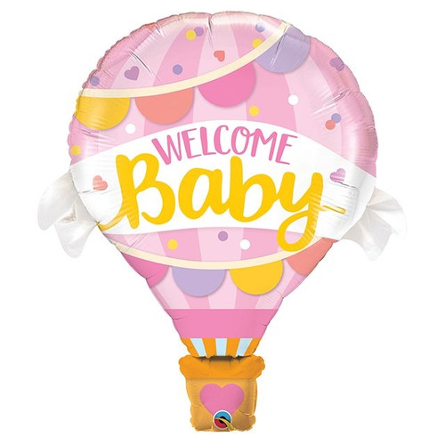 Balloon Foil Welcome Baby Pink