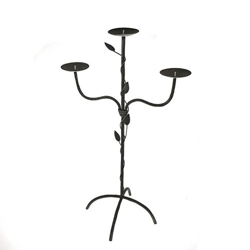 Bali Candle Stand  Trisula Metal 3 Arm 75Cm