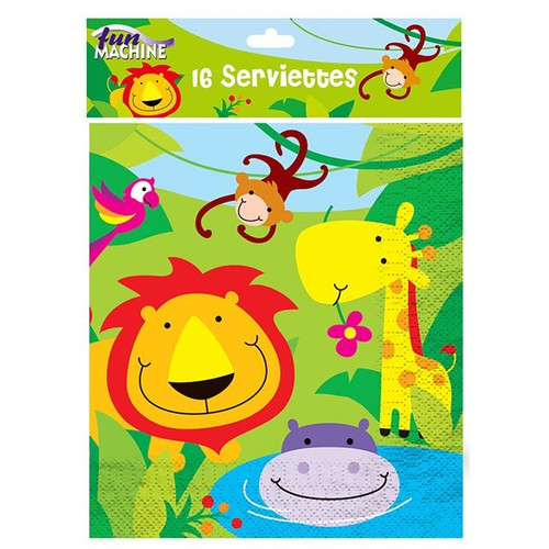 Jungle Serviettes Pack Of 16