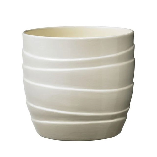 Barletta Ceramic Pot Shiny Vanilla