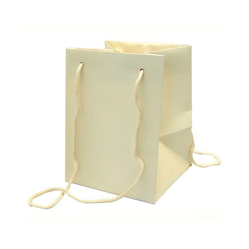 Hand Tie Bag Ivory 19x25cm