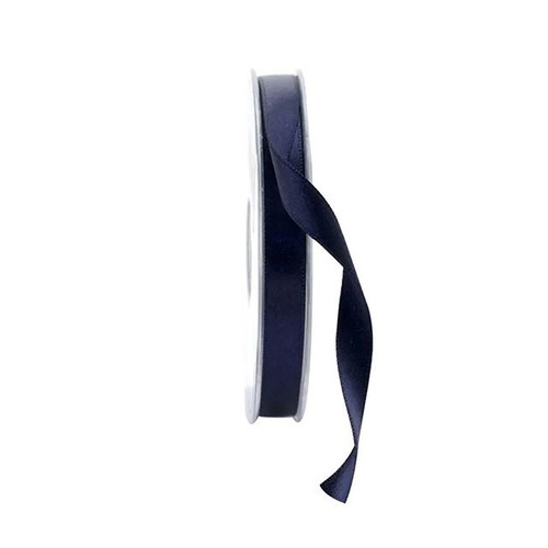 Double Satin Ribbon 10Mm Navy Blue