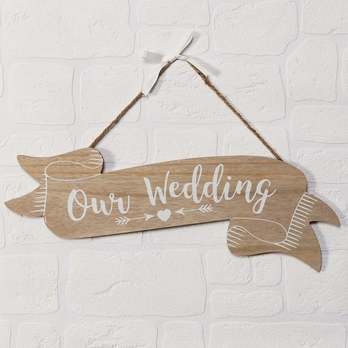 OUR Wedding Scroll Plaque