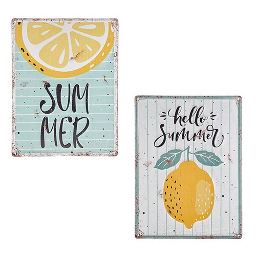 Wall Plaque Hello Summer 2 Assorted Sign