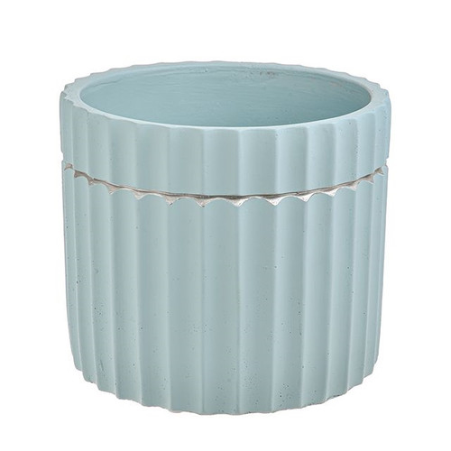 Abigail Blue Cement Pot 15Cm