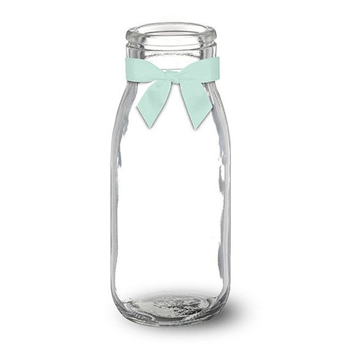 OH Baby Shower Glass Bottle With Bow