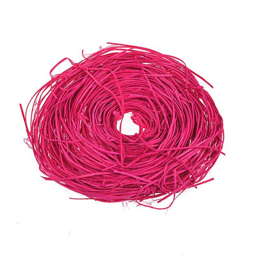 Rattan Straw On Roll Fuchsia