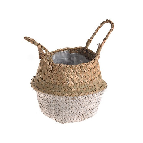 Grey And Nat Belly Basket 11.5Cm