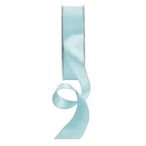 Double Satin Ribbon 25Mm Light Blue