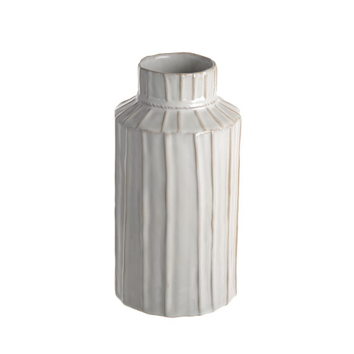 Striped Ceramic Vase 13cm