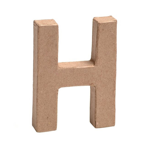 Paper Mache Mini Letter H