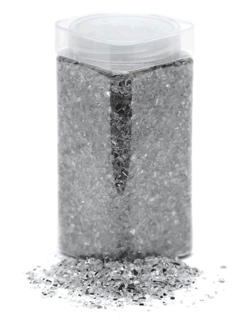 Mirrored Glass Granules Silver